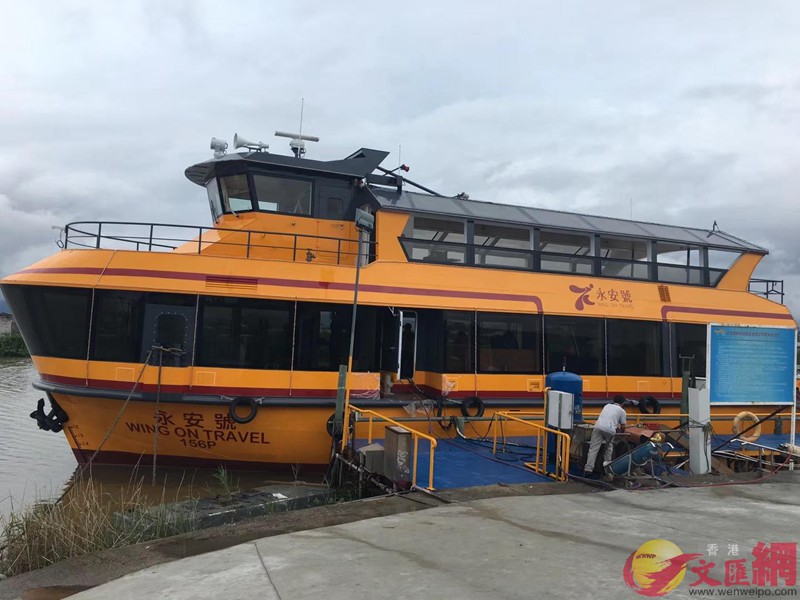 「廣東造」遊覽船目前基本完工，下月交付香港維多利亞港使用