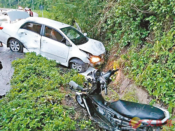 港男遊泰自駕 遭追尾重創亡