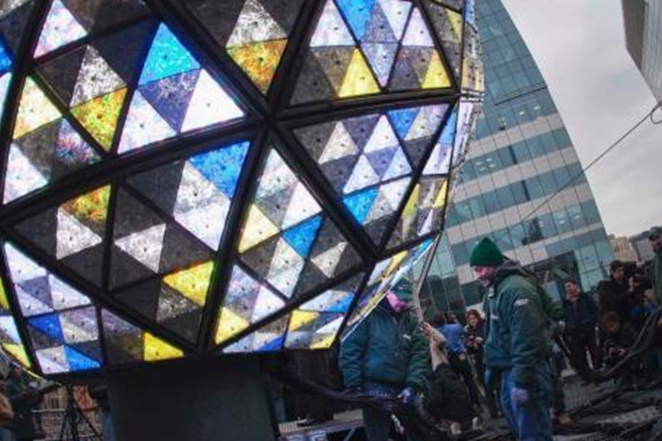 “點亮”2020！紐約時代廣場跨年水晶球已就位