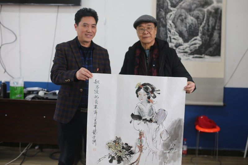 四川名画家龔學淵連續五年「迎新春送溫暖」文化下鄉