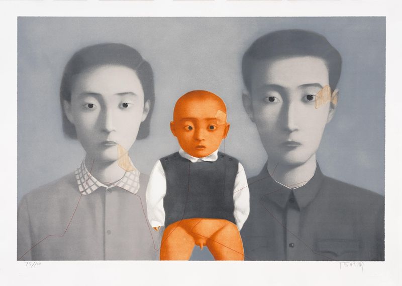 张晓刚，大家庭2007.jpg