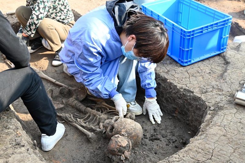 河南賈湖遺址發現中國最早木棺