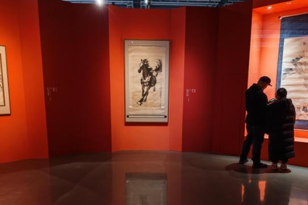 80件徐悲鴻、齊白石、張大千作品集中展出 呈現大師間友誼