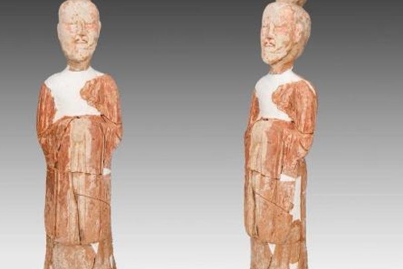 山西新絳發現盛唐墓葬 彩繪陶俑再現盛唐氣象