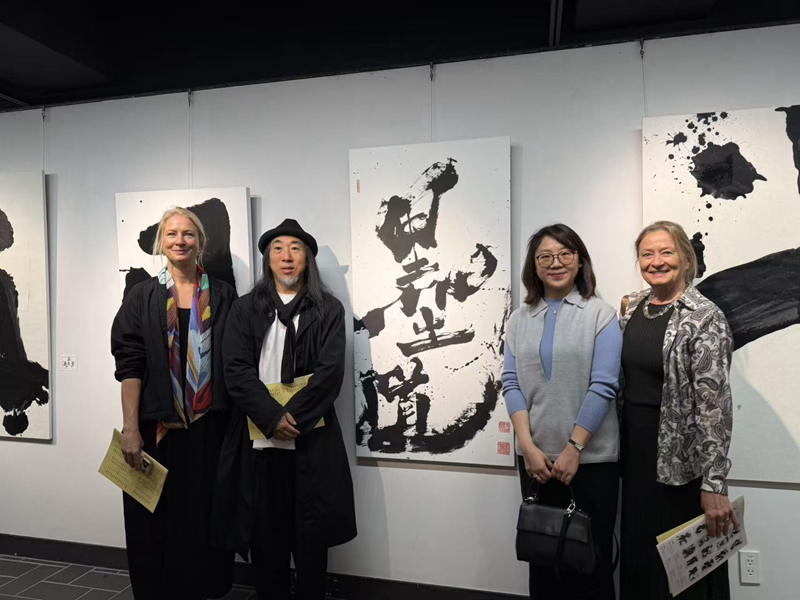 以東方潑墨之力驚豔世界——羅心道長《墨道》震撼登陸日本頂級書道展