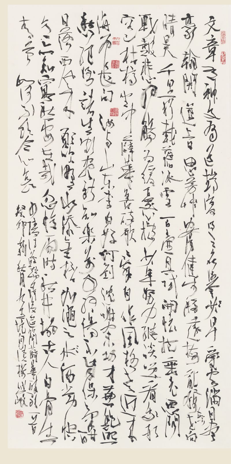 杜甫诗《苏端薛复筵简薛华醉歌》行草书四尺中堂 136cm×48cm.jpg