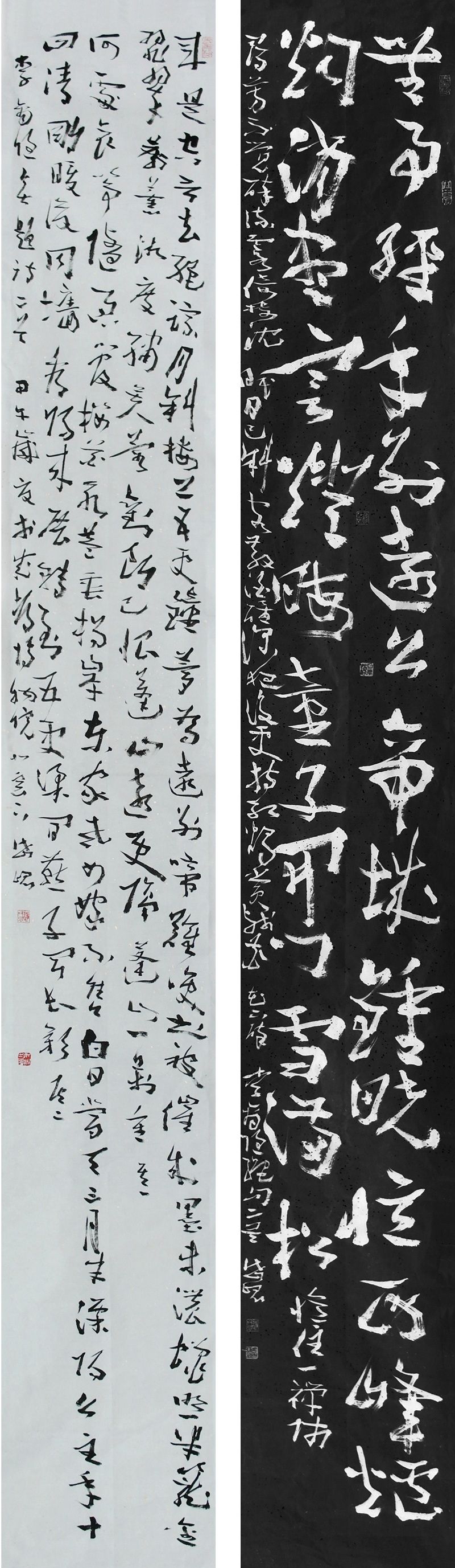 李商隐绝句诗二首草书单条180cm×29cm   无事经年别远公李商隐无题诗二首草书单条180cm×29cm  来是空言去绝踪(1).jpg